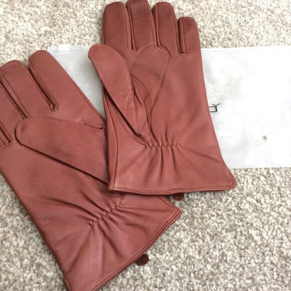 Men's Leather Gloves, Size XXL, Luxury Italian Sheepskin Wool Lined Gloves - Picture 2 of 6